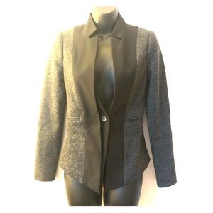 Elevenses (Anthropologie) Grey Wool Blazer